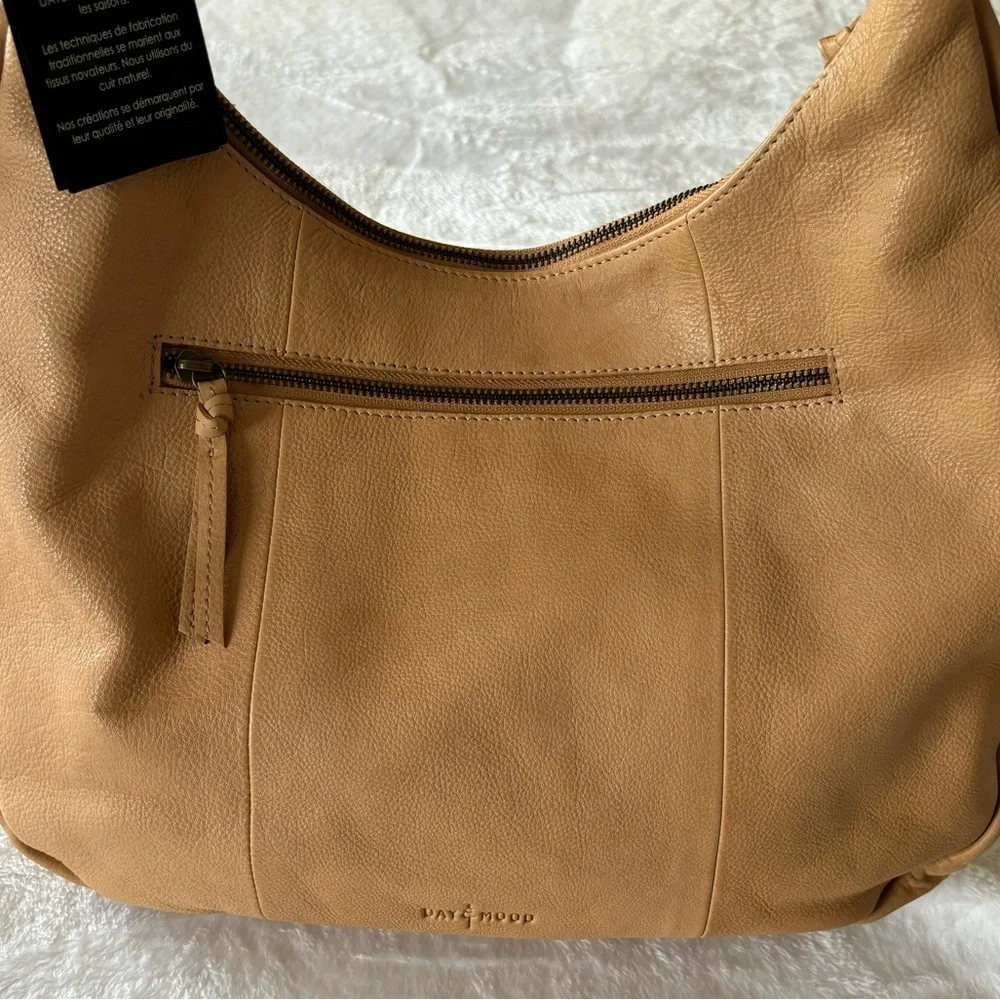DAY & MOOD Sandy Hobo Large Leather Suede Camel Handbag--NWT